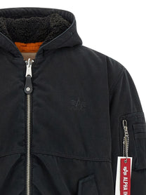 PURPLE BRAND Alpha Industries Purple Reversible Bomber Jacket Gold