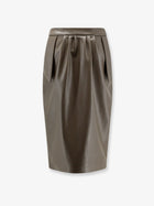 Stella McCartney Women's Alter Mat Midi Skirt Green, view 2