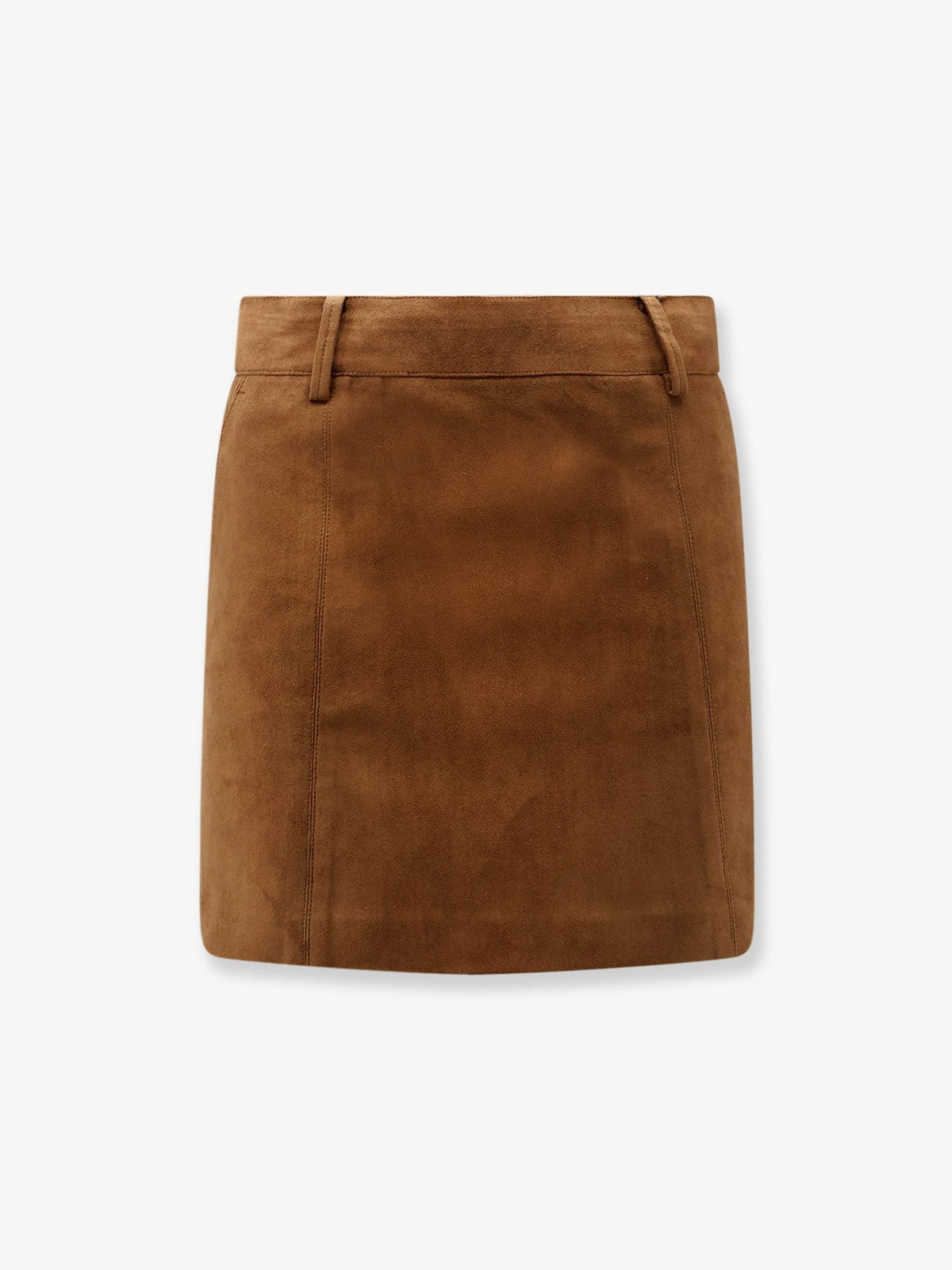 DUNST Women's Alter Suede Mini Skirt Brown