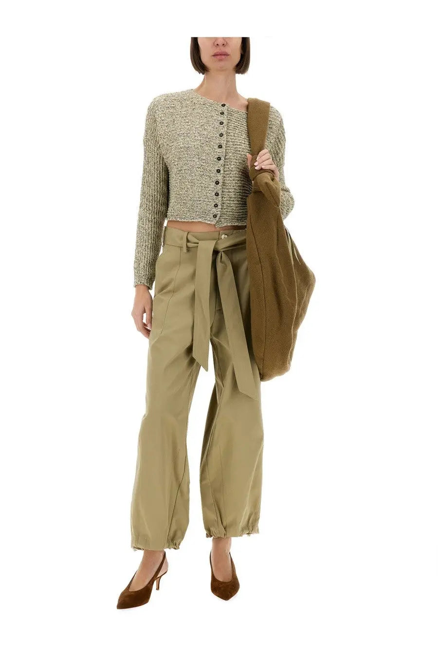 Alysi Women's Belted Pants Beige, view 2