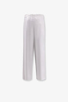 Alysi Women's Cotton Trousers White, view 3