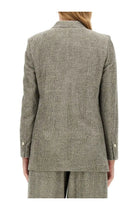 Alysi Women's Double Breasted Jacket Grey, view 3