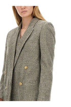 Alysi Women's Double Breasted Jacket Grey, view 4