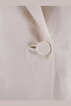 Alysi Women's Double Breasted Lyocell and Linen Blazer Gesso, view 3