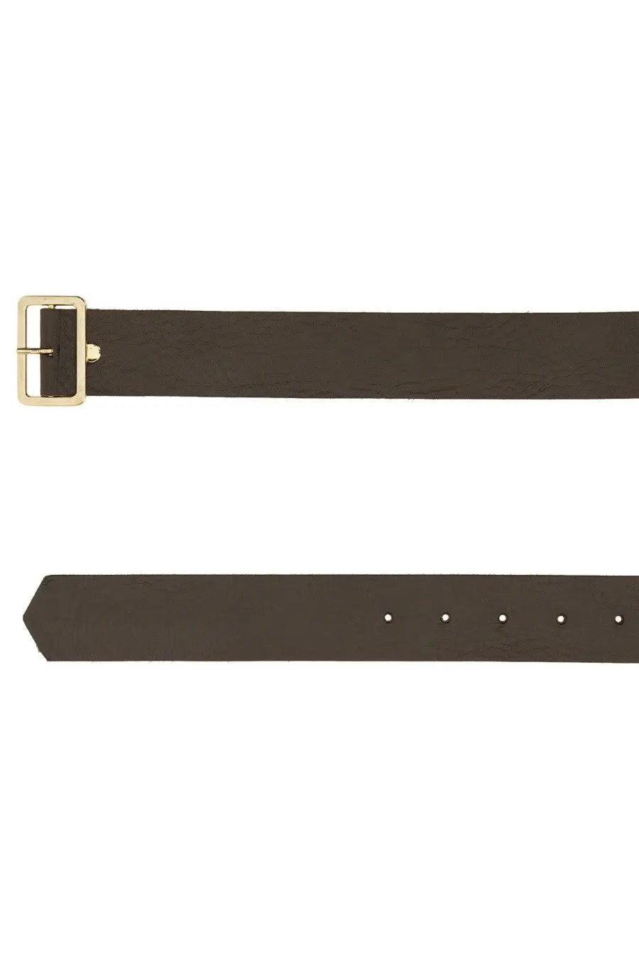 Alysi Women's Leather Belt Brown, view 2