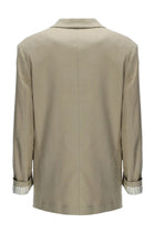 Alysi Women's Linen Blend Blazer Beige, view 2