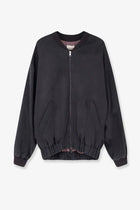 Alysi Women's Lyocell and Linen Bomber Liquirizia