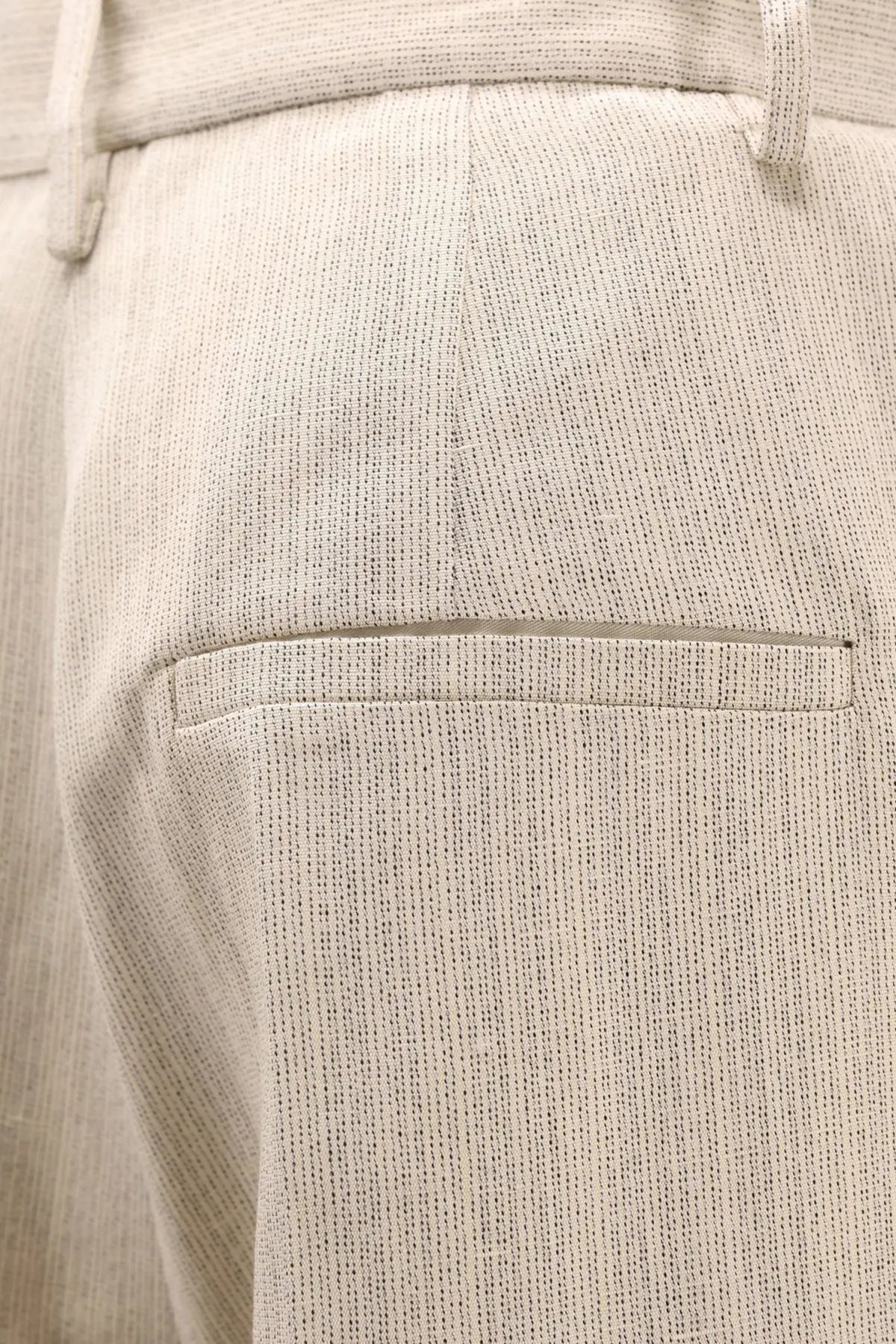 Alysi Women's Sartorial Viscose and Linen Trousers White, view 3