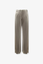 Alysi Women's Satin Trousers Beige