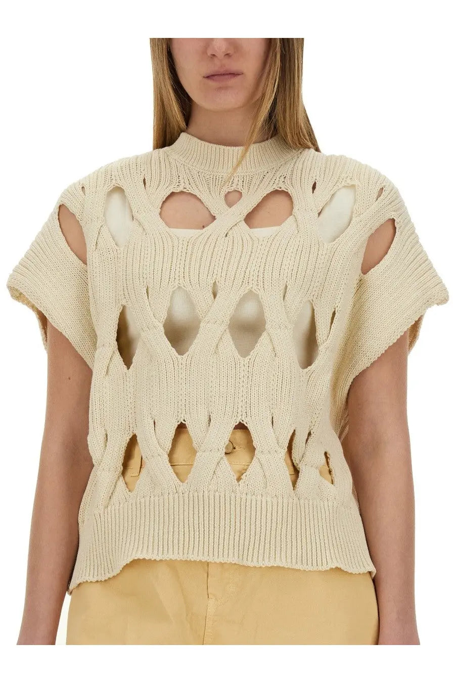 Alysi Women's Springtime Jersey Beige, view 4
