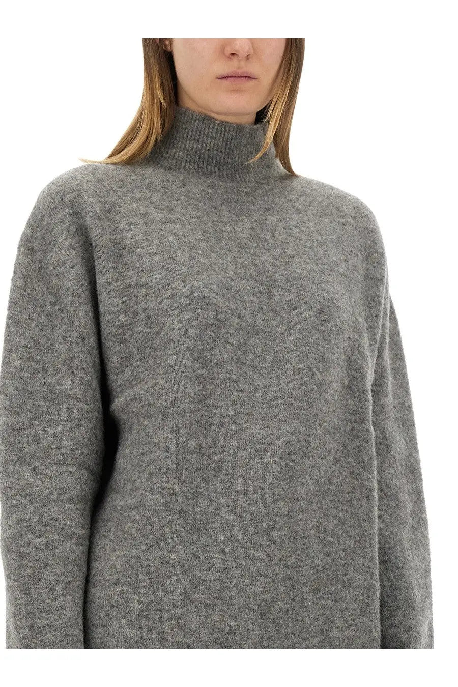 Alysi Women's Turtleneck Shirt Grey, view 4