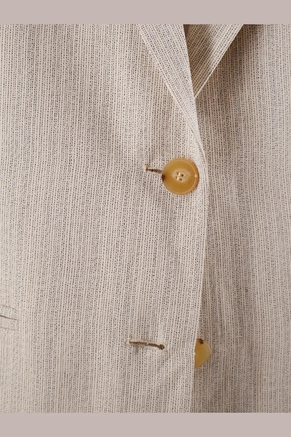 Alysi Women's Viscose and Linen Blazer White, view 3
