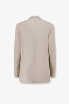 Alysi Women's Viscose and Linen Blazer White, view 2
