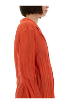 Alysi Women's Wrinkled Effect Shirt Red, view 4