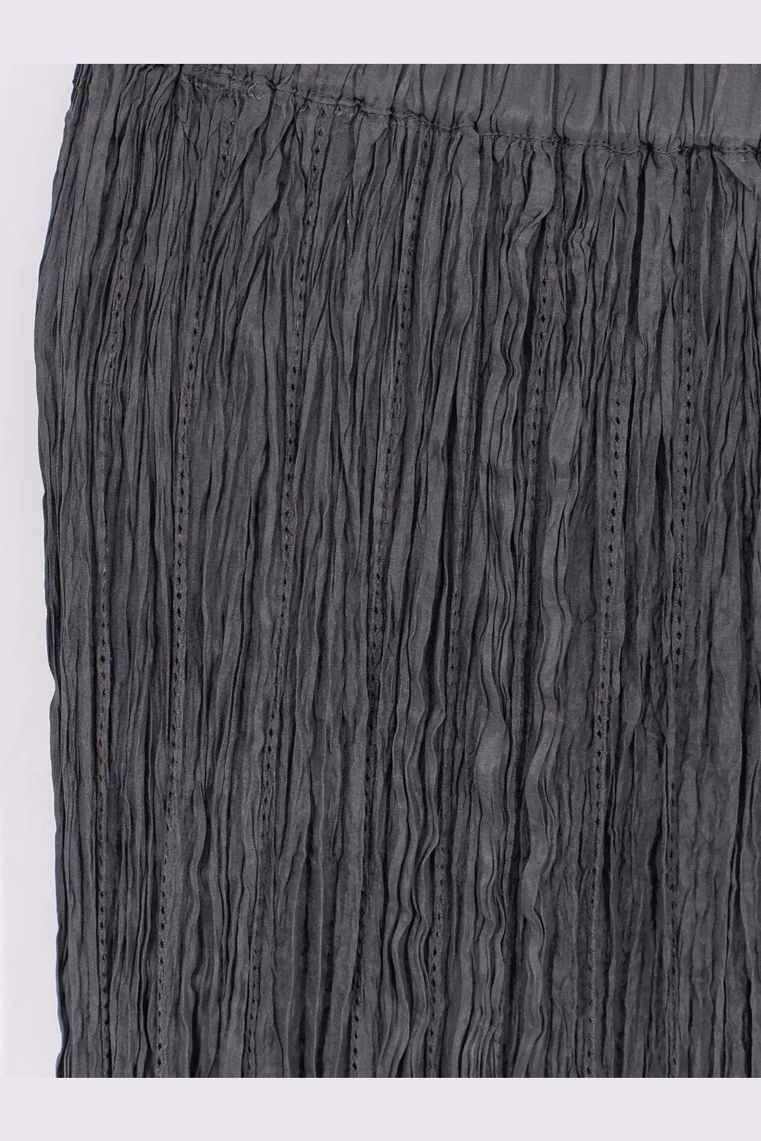 Alysi Women's Wrinkled Viscose Skirt Liquirizia, view 3