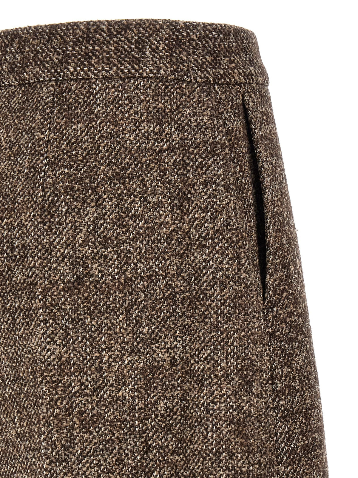 Agnona Amanda Bermuda Shorts Brown, view 4