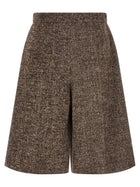 Agnona Amanda Bermuda Shorts Brown, view 2