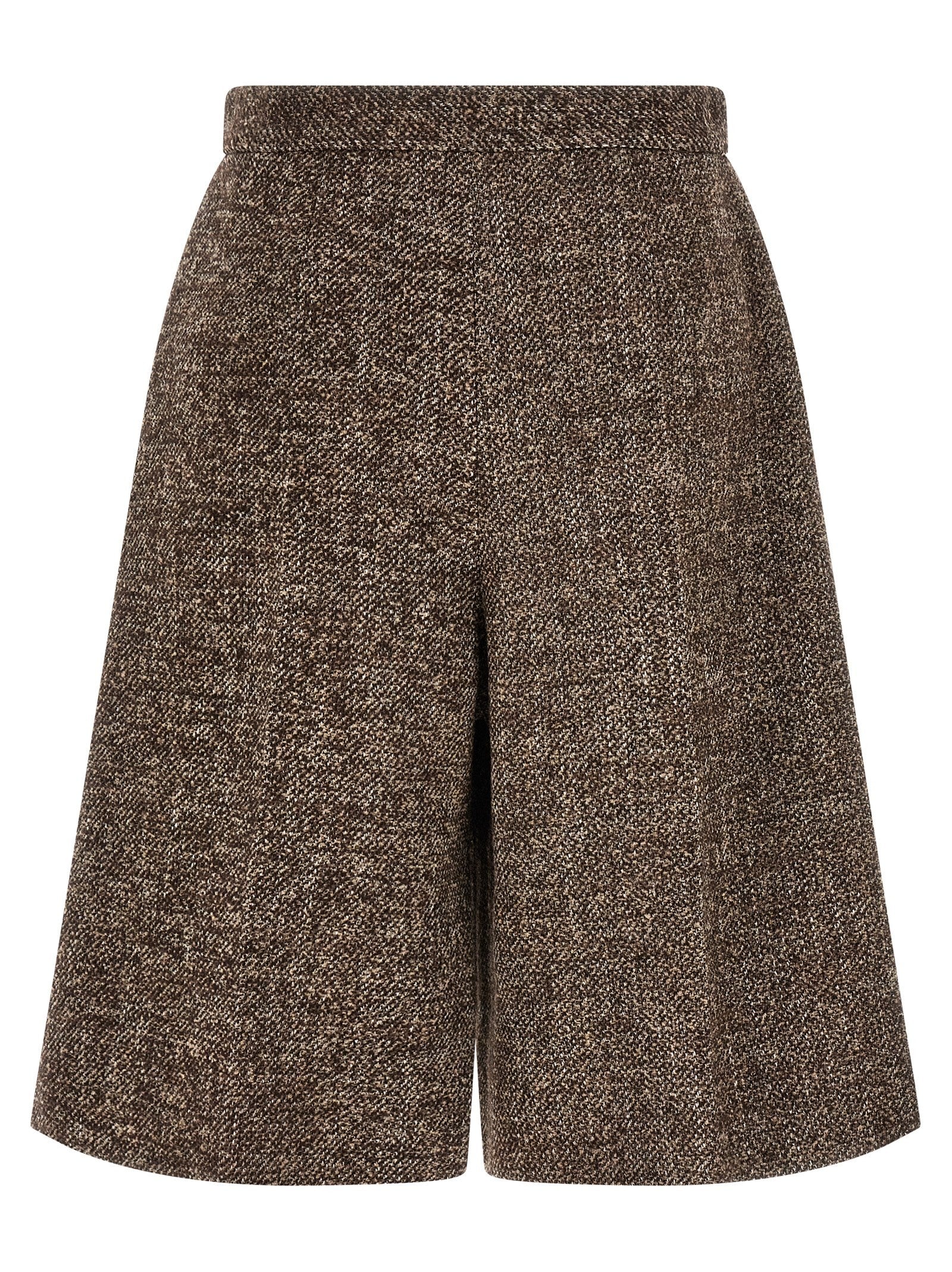 Agnona Amanda Bermuda Shorts Brown