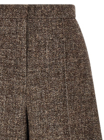 Agnona Amanda Bermuda Shorts Brown