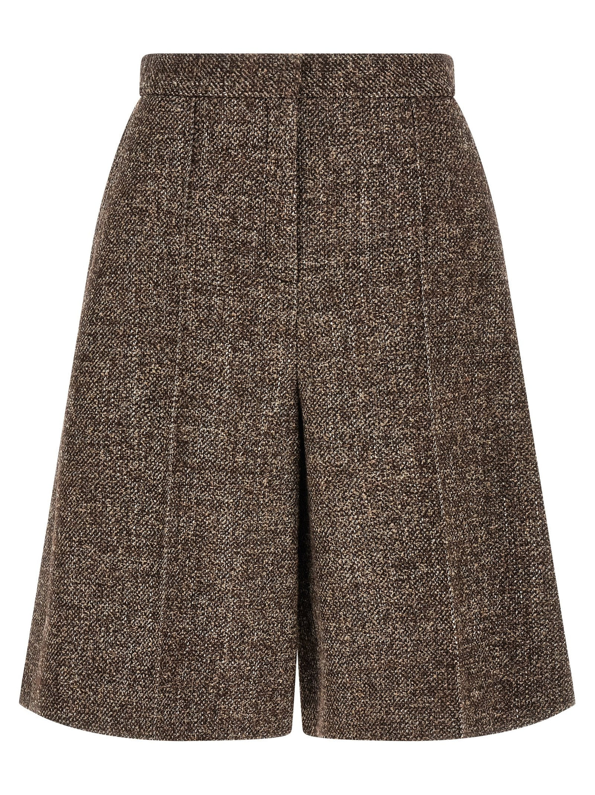 Agnona Amanda Bermuda Shorts Brown
