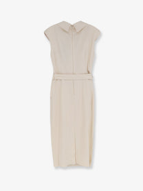 Pinko Women's Amandine Viscose Dress White