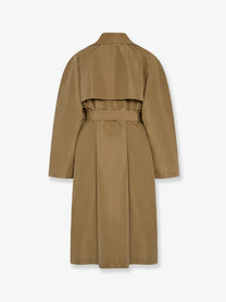The Row Women's Amapola Ultrafine Silk Trench Coat Beige