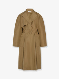 The Row Women's Amapola Ultrafine Silk Trench Coat Beige