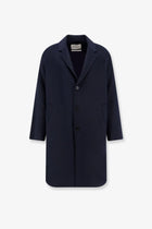 AMARÁNTO Men's Outdoor Wool Coat Blue