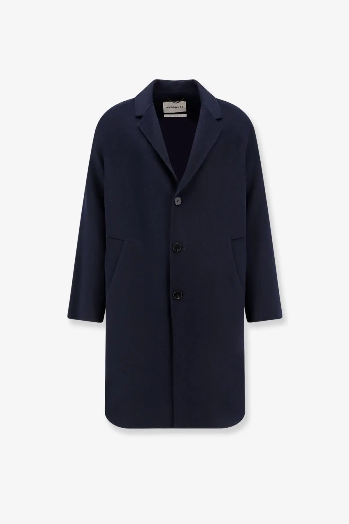 AMARÁNTO Men's Outdoor Wool Coat Blue