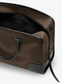 Loewe Men's Amazona Duffle Nubuck Handbag Green, view 4