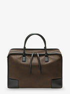 Loewe Men's Amazona Duffle Nubuck Handbag Green