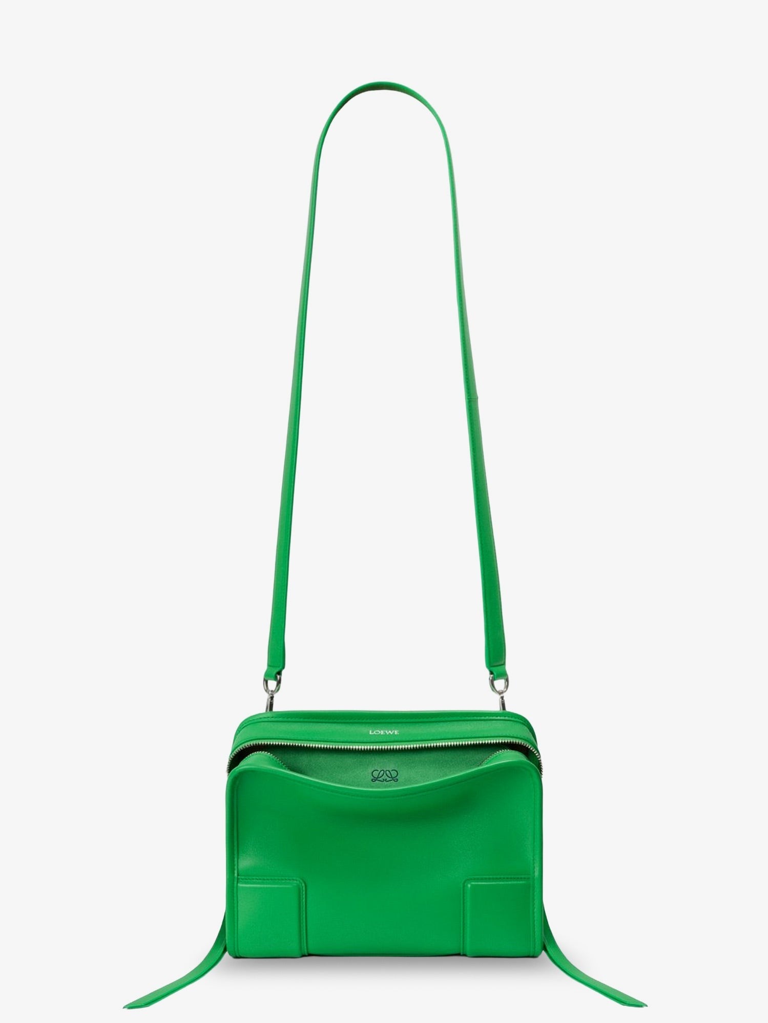 Loewe Women's Amazona Leather Handbag Green