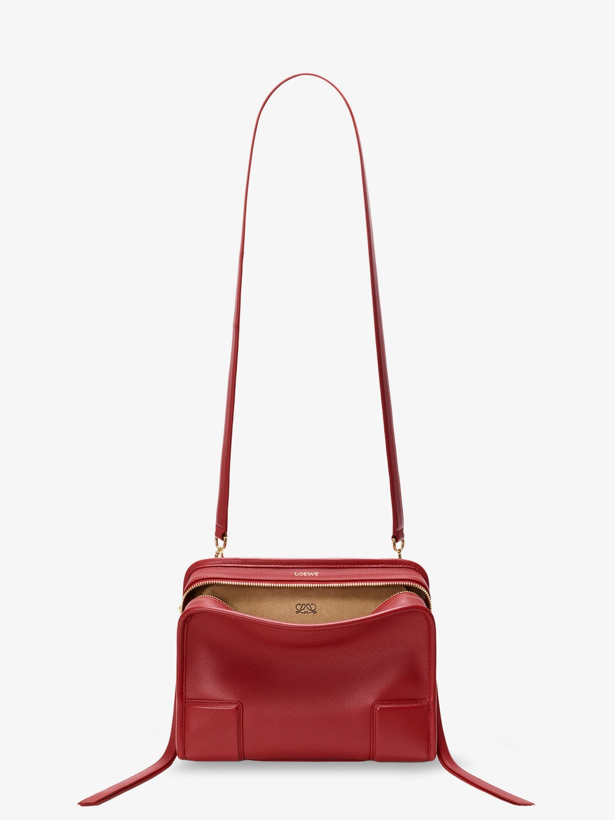 Loewe Women's Amazona Leather Handbag Red