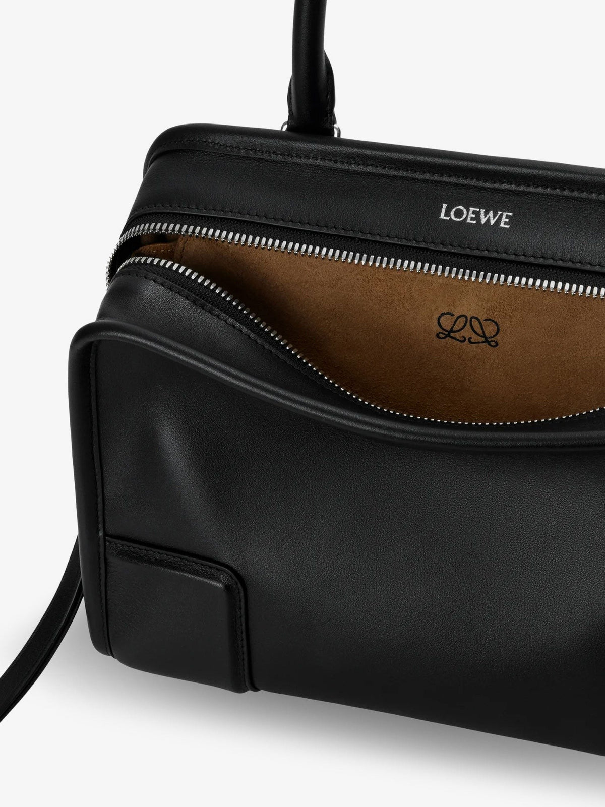 Loewe Women's Amazona Leather Handbag Black, view 4
