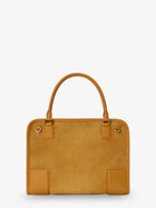 Loewe Women's Amazona Medium Suede Shoulder Bag Yellow
