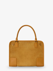 Loewe Women's Amazona Medium Suede Shoulder Bag Yellow