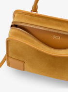 Loewe Women's Amazona Medium Suede Shoulder Bag Yellow