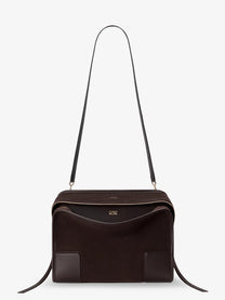 Loewe Women's Amazona Suede Handbag Brown