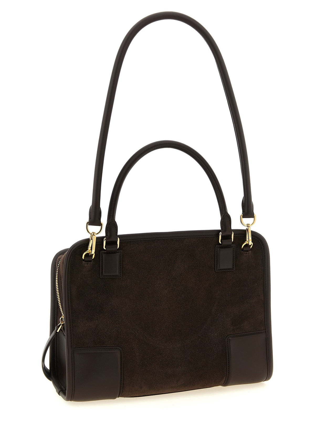 Loewe Amazona Suede Handbag Brown, view 2