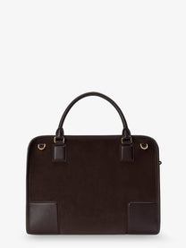 Loewe Women's Amazona Suede Handbag Brown