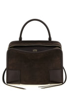 Loewe Amazona Suede Handbag Brown