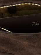Loewe Amazona Suede Handbag Brown, view 5