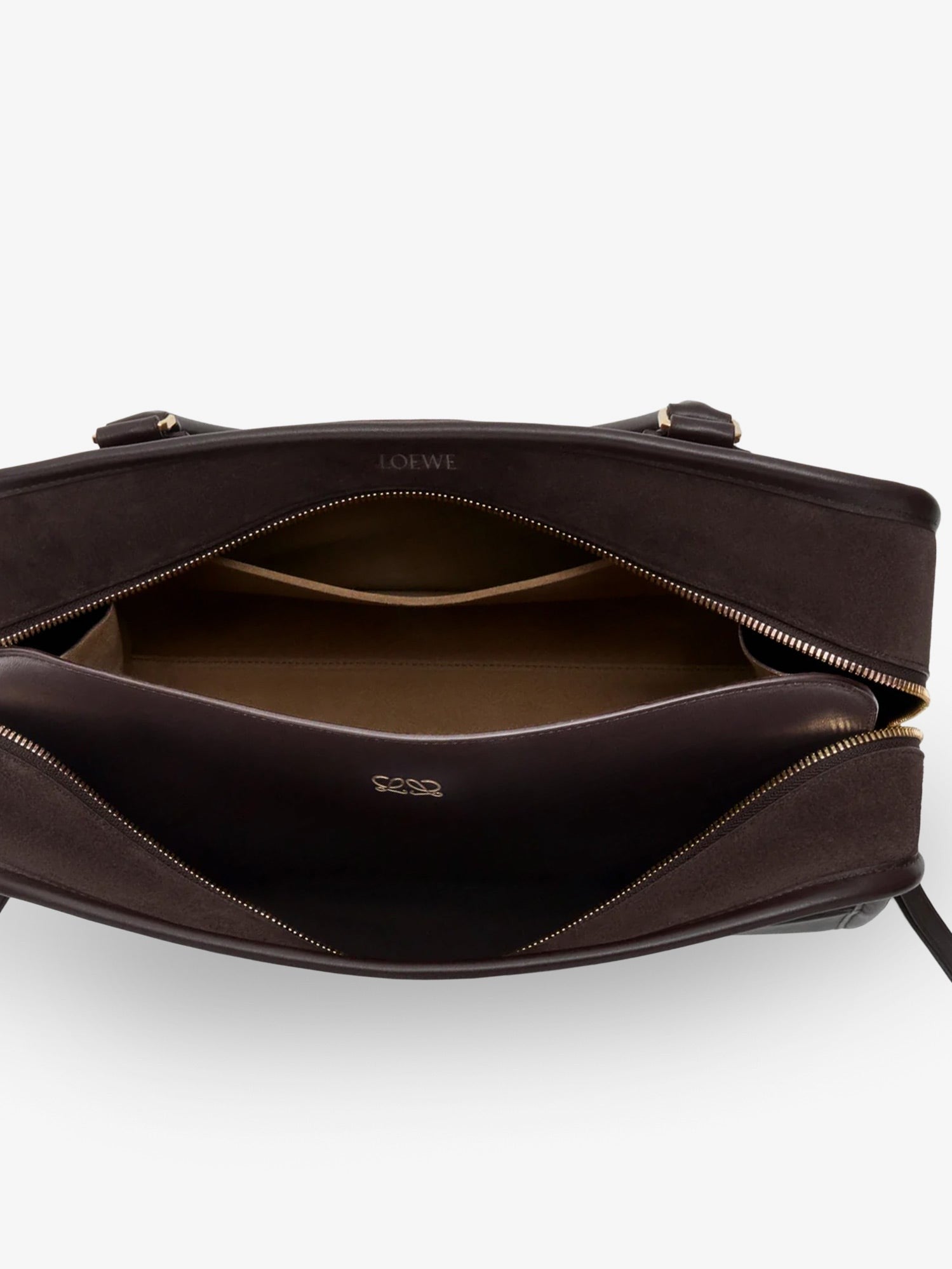 Loewe Women's Amazona Suede Handbag Brown