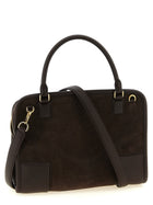 Loewe Amazona Suede Handbag Brown, view 3