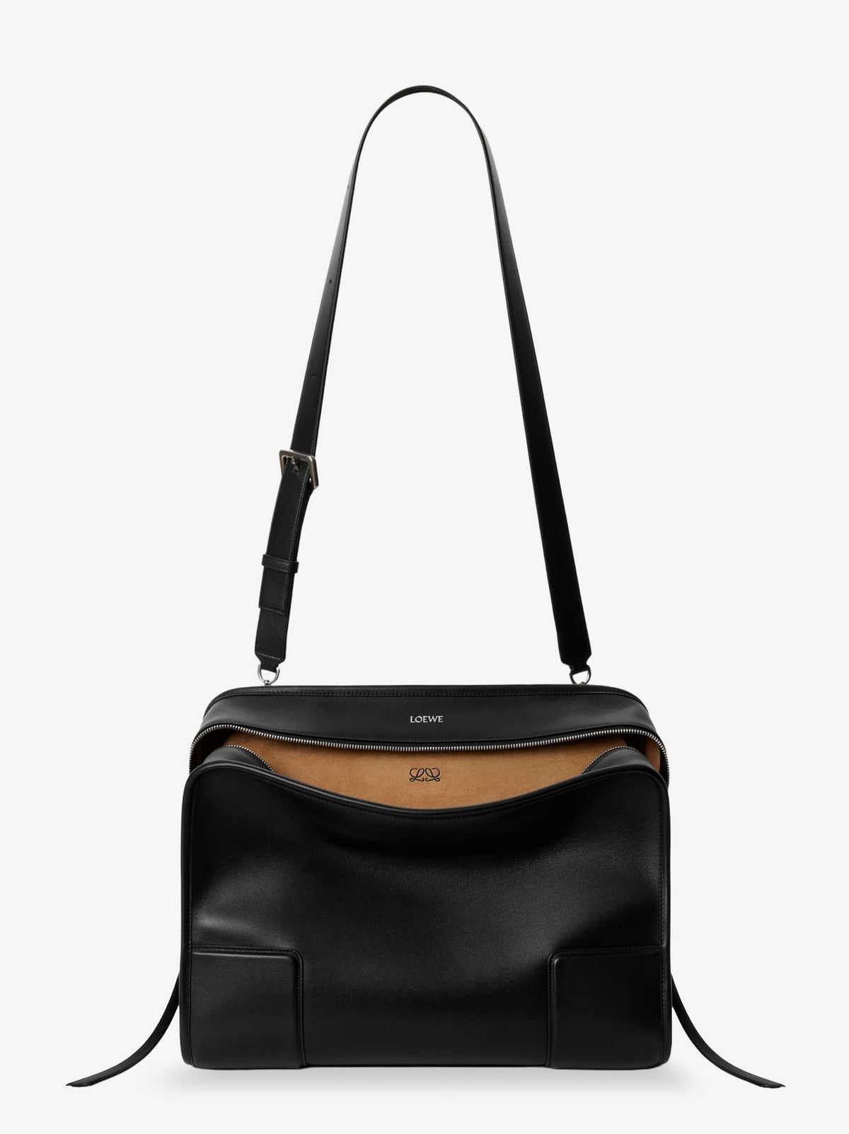 Loewe Men's Amazona XL Leather Handbag Black