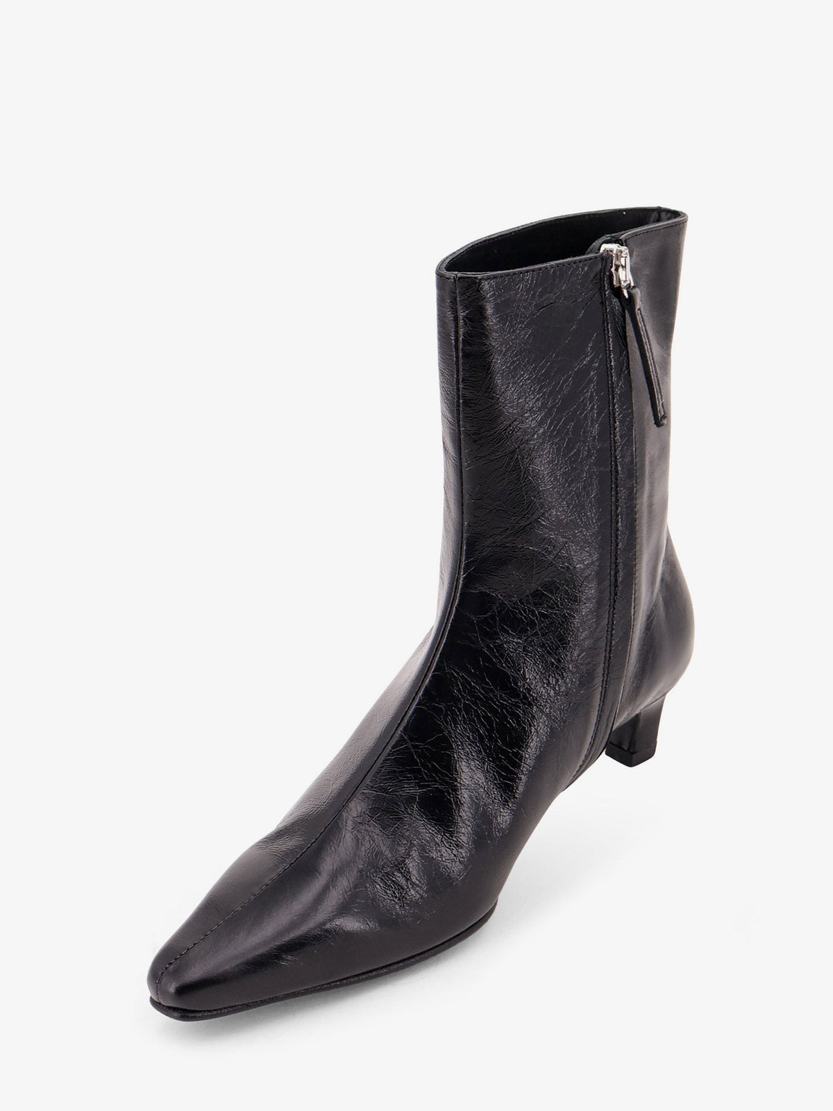 Alohas Women's Ambar Rift Leather Ankle Boots Black, view 4