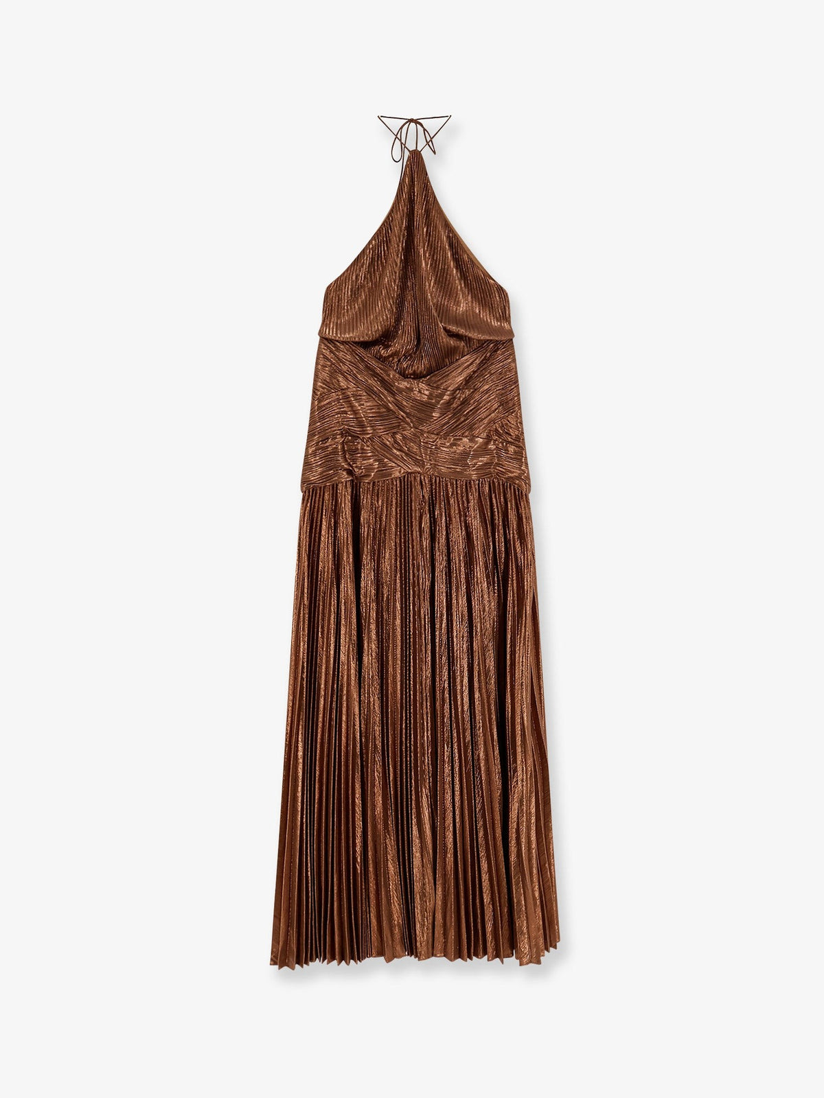 Retrofete Women's Amberley Pleated Dress Sepia
