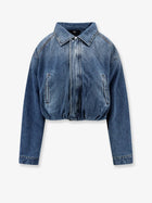3x1 Women's Amelia Folded Cotton Denim Jacket Blue