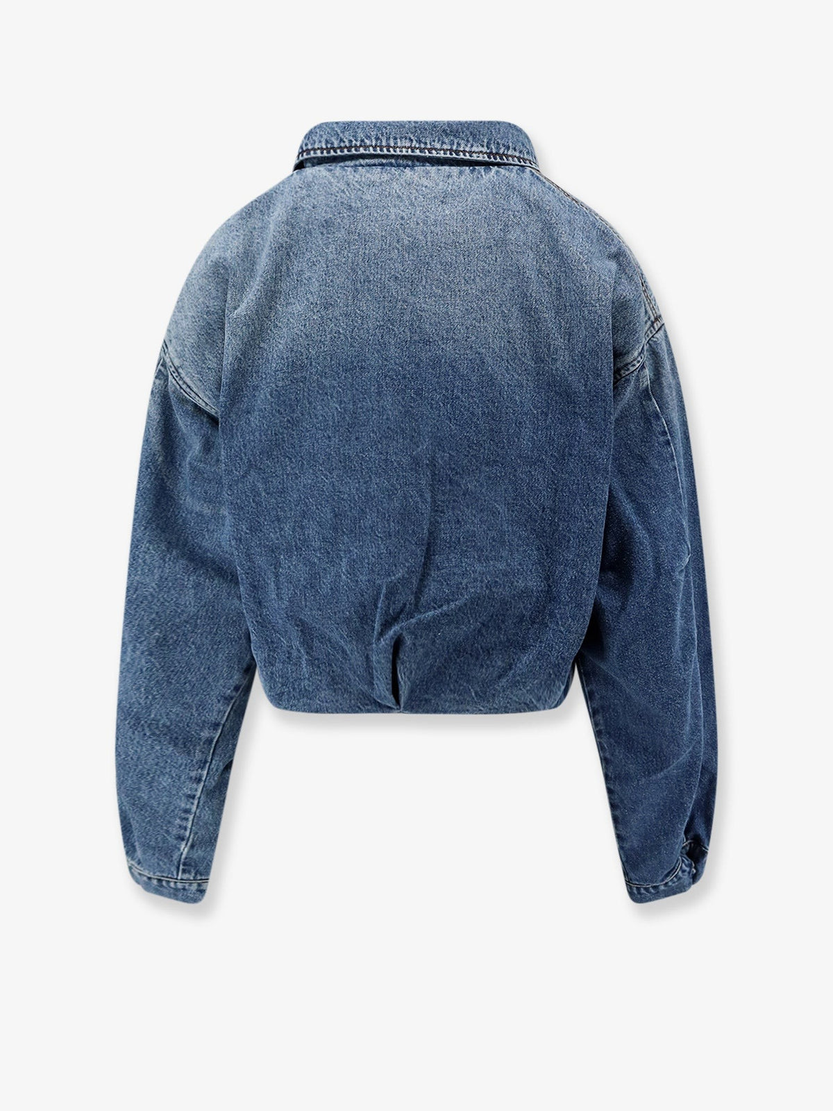 3x1 Women's Amelia Folded Cotton Denim Jacket Blue