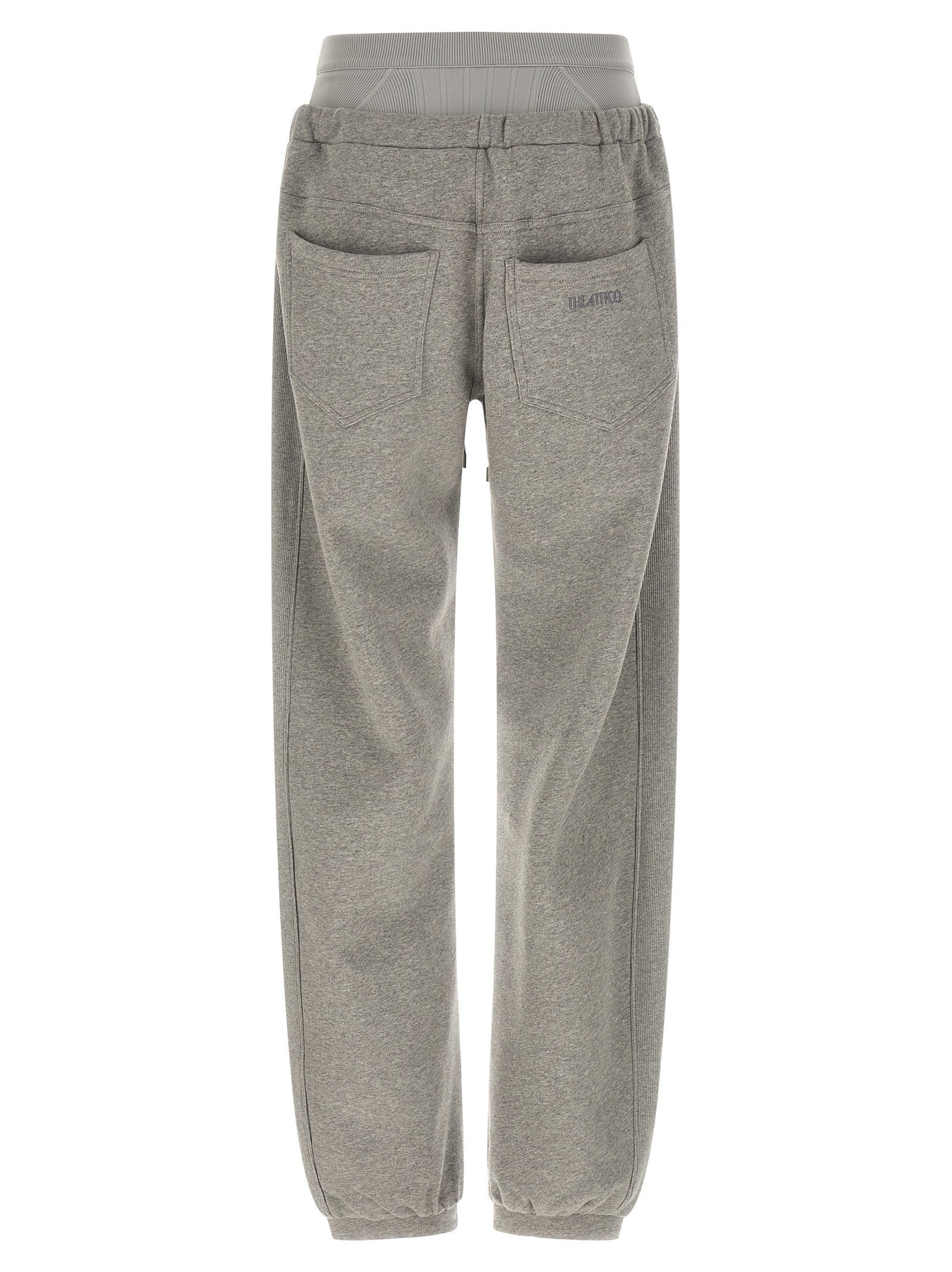 The Attico American Fleece Joggers Grey